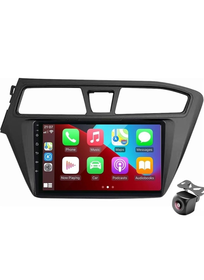 RAYMOS - Android Car Stereo For Hyundai i20 2015 2016 2017 2018 4GB RAM Support Apple Carplay Android Auto Wireless QLED Fast Interface AHD Camera Included SIM Card Bluetooth USB - Image 1