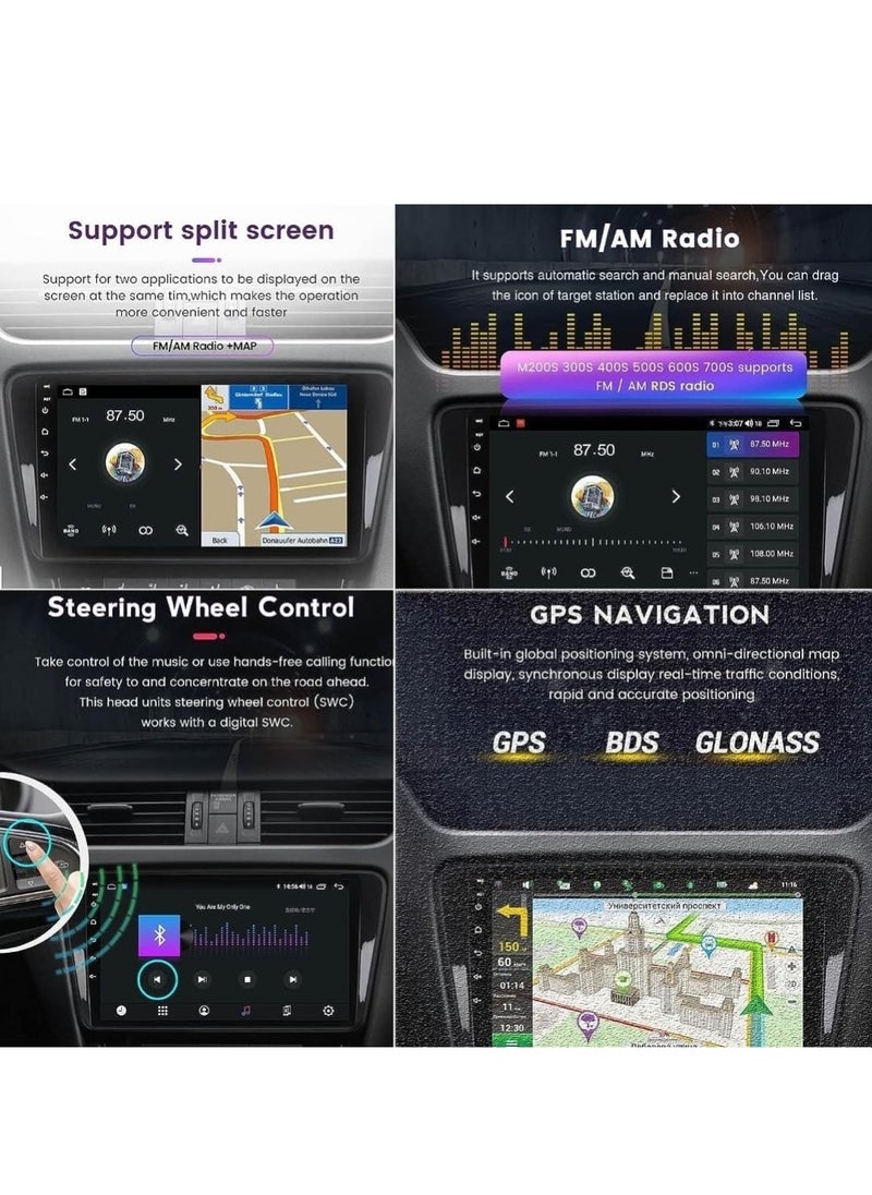RAYMOS - Android Car Stereo For Hyundai i20 2015 2016 2017 2018 4GB RAM Support Apple Carplay Android Auto Wireless QLED Fast Interface AHD Camera Included SIM Card Bluetooth USB - Image 1