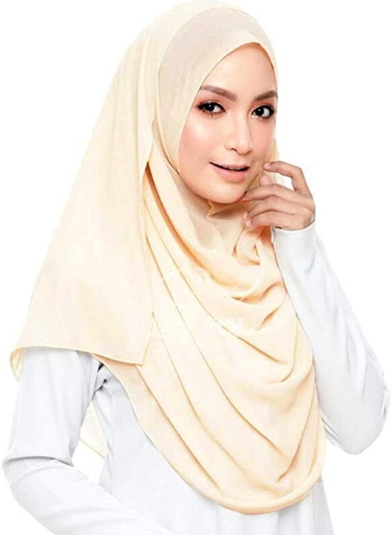 ELTRAZONE Chiffon Scarf for Women Fashion Soft Hijab Long Scarf Wrap - Image 1