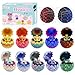 YVBBHE 12 PCS Small 3D Dragon Eggs with Dragon Inside Mini Flying Dragons with Eyes and WingsEaster Basket Stuffers Mini Animal Easter Egg Set Unique Cute Easter Basket Essentials for Kids C - Image 2