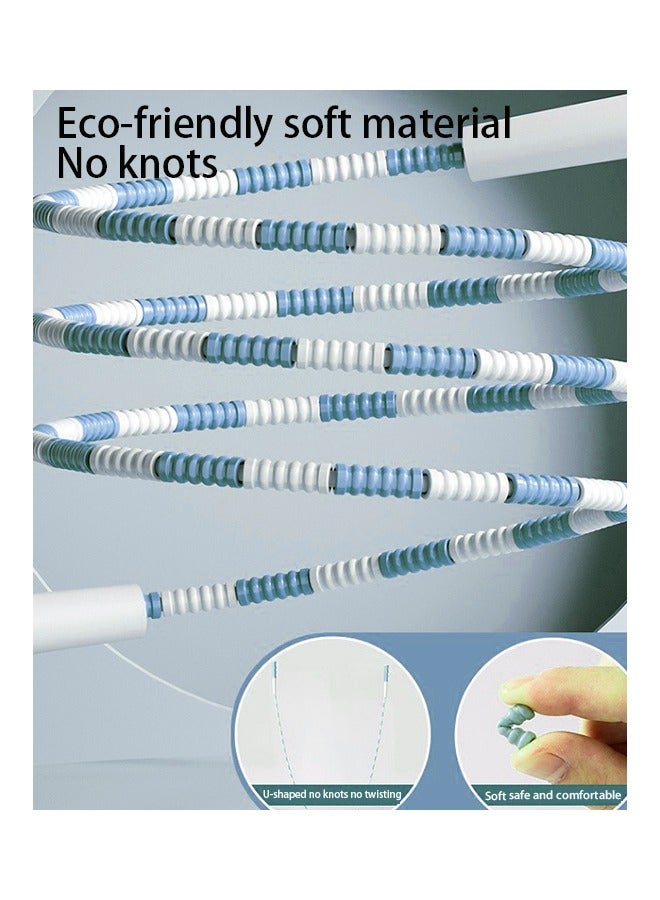 Durable Jump Rope, Soft Beads shape silicone, No Knots, Freely Adjustable, Suitable For Children, Men and Women - Image 3