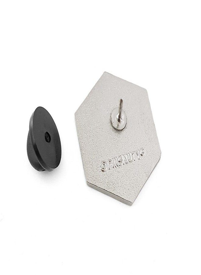 Pinsanity Impossible Geometric Cube Enamel Lapel Pin - Image 3