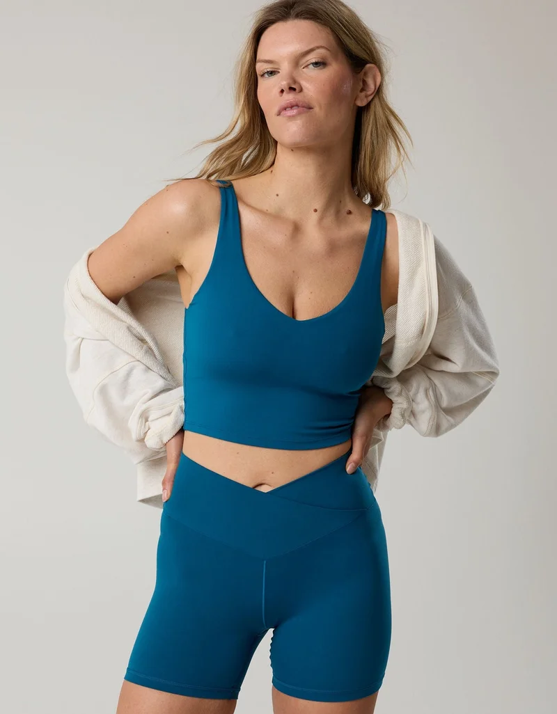 Aerie  OFFLINE By Aerie Real Me Low Key Longline Sports Bra for Women | Best Price UAE