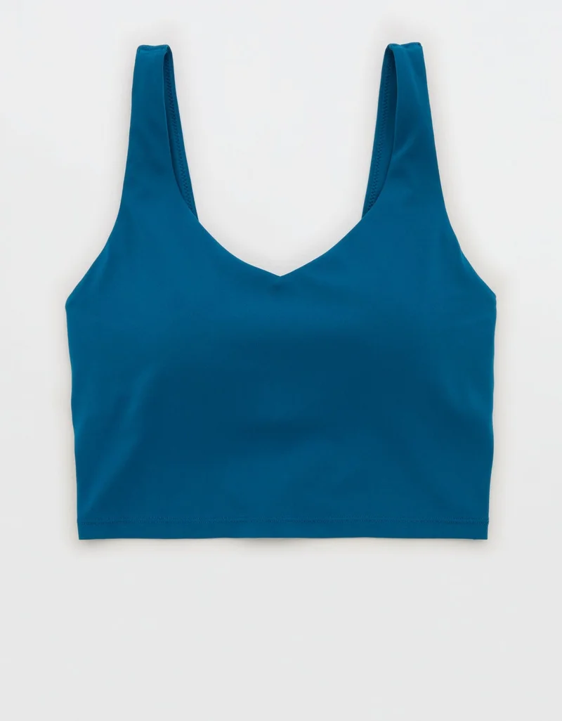 Aerie  OFFLINE By Aerie Real Me Low Key Longline Sports Bra for Women | Best Price UAE