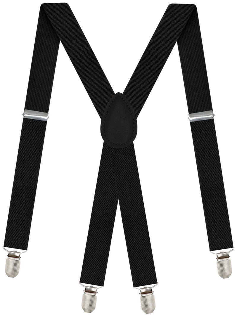 Dibi Suspenders for Men, Adjustable X Back Men's Women's Suspenders with Strong Clips - Image 1