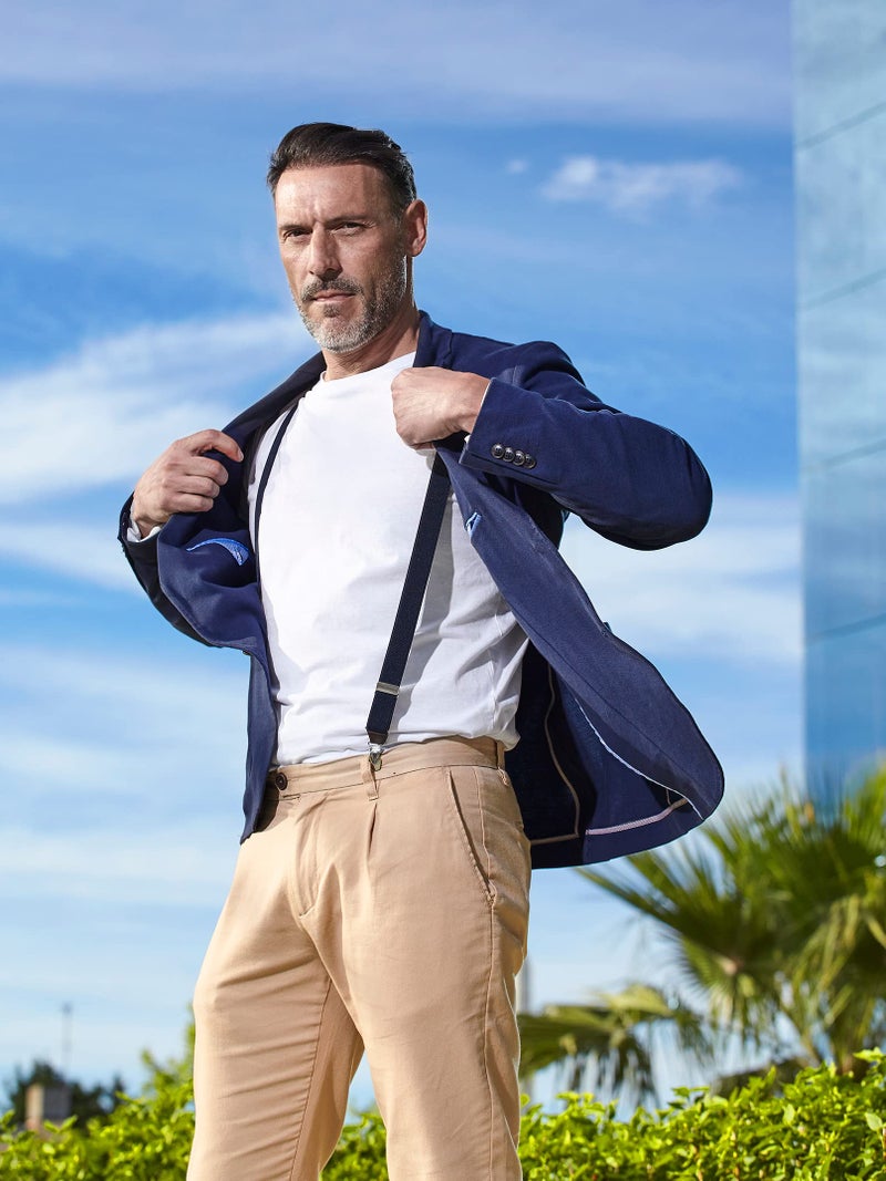 Dibi Suspenders for Men, Adjustable X Back Men's Women's Suspenders with Strong Clips - Image 5