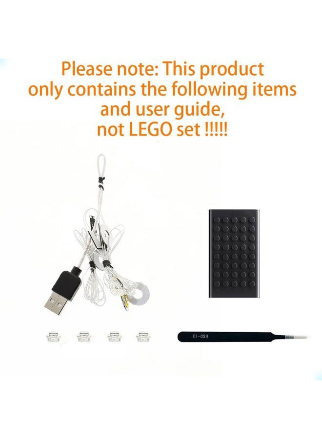 GEAMENT Light Set Compatible with Lego Le Concorde - LED Lighting Kit for Icons 10318 (Block Model Not Included) - Image 3