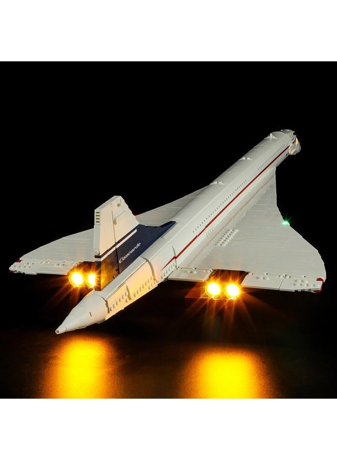GEAMENT Light Set Compatible with Lego Le Concorde - LED Lighting Kit for Icons 10318 (Block Model Not Included) - Image 1