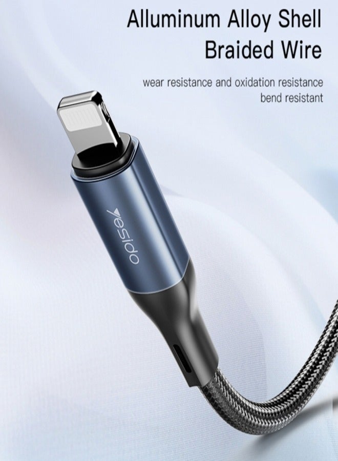 Yesido YAU35 8 Pin to 3.5mm AUX Audio Adapter Cable - https://f.nooncdn.com/p/pzsku/Z43496330AF83CCCE0879Z/45/_/1728066790/180fd6ce-85fb-4f57-a188-be6901b9b144.jpg