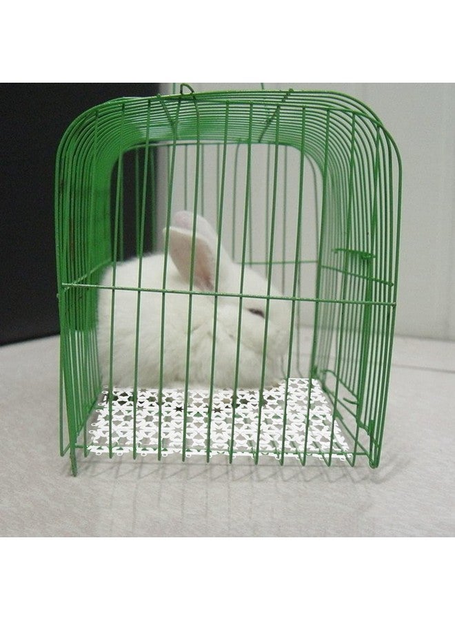 POPETPOP POPETPOP 3PCs Rabbit Mats for Cages,12x8 Inches Per Pieces Plastic Heart Hole Splice Feet Pad Water Leak Holder in Cages-Guinea Pig Floor Mat for Critters' Feet (Pink/White/Blue)  - Image 3