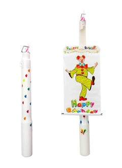 JOLLITY LLC Clown Surprise Banner Birthday Candle Circus Troupe Clown Cake Cupcake Creative Special Birthday  - Image 1