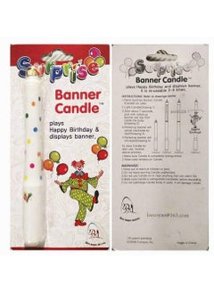 JOLLITY LLC Clown Surprise Banner Birthday Candle Circus Troupe Clown Cake Cupcake Creative Special Birthday  - Image 2