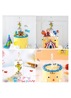 JOLLITY LLC Clown Surprise Banner Birthday Candle Circus Troupe Clown Cake Cupcake Creative Special Birthday  - Image 4