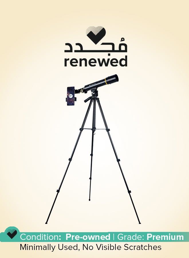 ZHIZUKA Renewed - Zhizuka ZH400 Telescope 50mm Aperture 400mm Refractor with Phone Mount and Long Portable Tripod Stand Astronomical Refracting Scope for Kids Beginners and Adults with Phone Adapter - Image 1