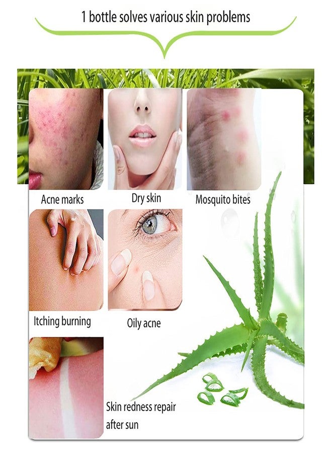 ASYBO 300x2 ML Natural Aloe Vera Gel -Organic Moisturizing Aloe Vera, Soothing and Hydrating, Sunburn and Scar Repair, After Sun Care for Face Body Hair - Image 4