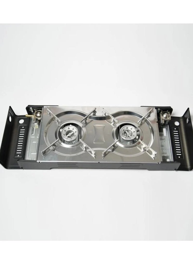 Denx Dx2802 Portable Dual Gas Stove – 2200W × 2 Power For Cooking Anywhere - Image 1
