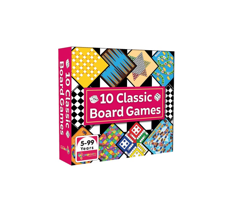 Popcorn Games & Puzzles Classic Board Games for Smart Kids|Help to Boost Decision Making,Strategic Thinking and Problem Solving (10 in 1) - Image 1
