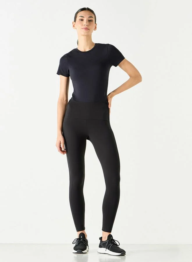 ADOT by Splash Leggings with Elasticated Waistband and Zip Pocket