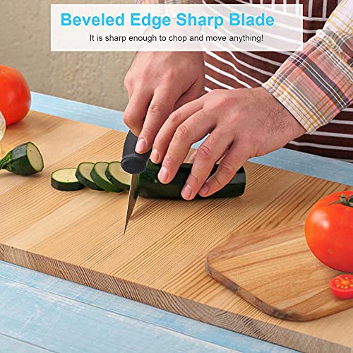 UUBAAR Bench Scraper & Chopper - 6 Inch Stainless Steel Dough Cutter with Contoured Grip, Multi-Purpose Kitchen Tool for Baking Cooking, Food Scraper Chopper & Pastry Knife - Image 4