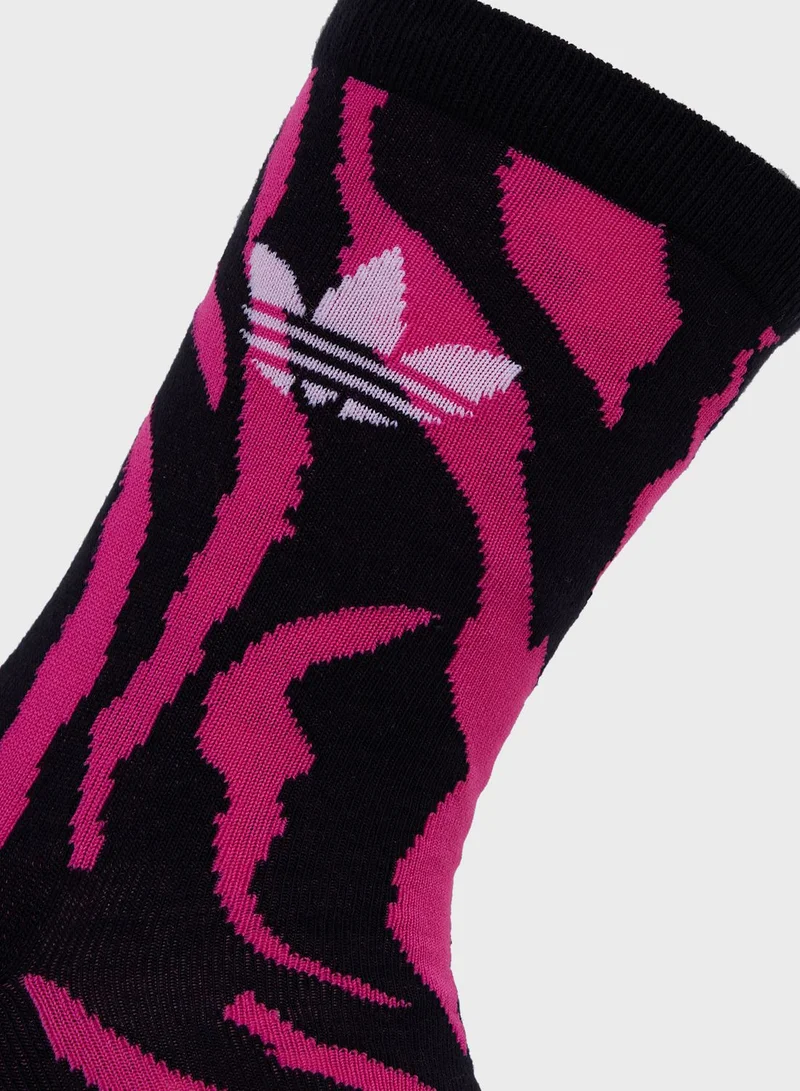 adidas Originals Animal Crew Socks 2 Pairs
