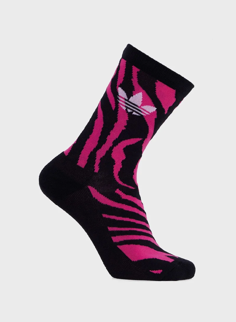adidas Originals Animal Crew Socks 2 Pairs