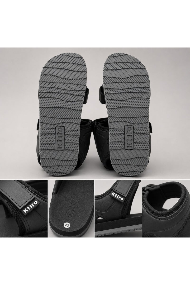 Feet First Men’s Sports Sandals with Adjustable Velcro Straps – Lightweight Comfort Outdoor Walking Sandals - Image 3