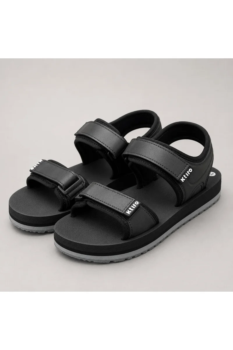 Feet First Men’s Sports Sandals with Adjustable Velcro Straps – Lightweight Comfort Outdoor Walking Sandals