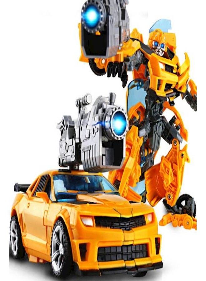 TRANSFORMERS The Last Knight Transformers Bumblebee Action Figure Model , Desktop Ornaments, Birthday Gifts For Boys, Children's Transformable Toy - Image 1