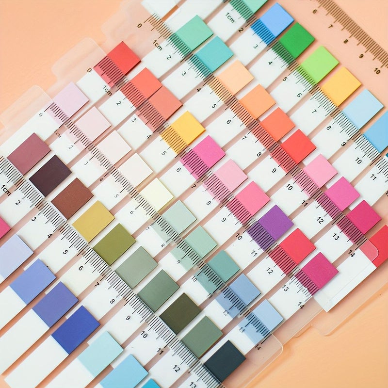 1200 Sheets PET Sticky Notes Translucent Index Labels for Office Stationery 6 Sets of 200 Sheets Per Style - Image 5