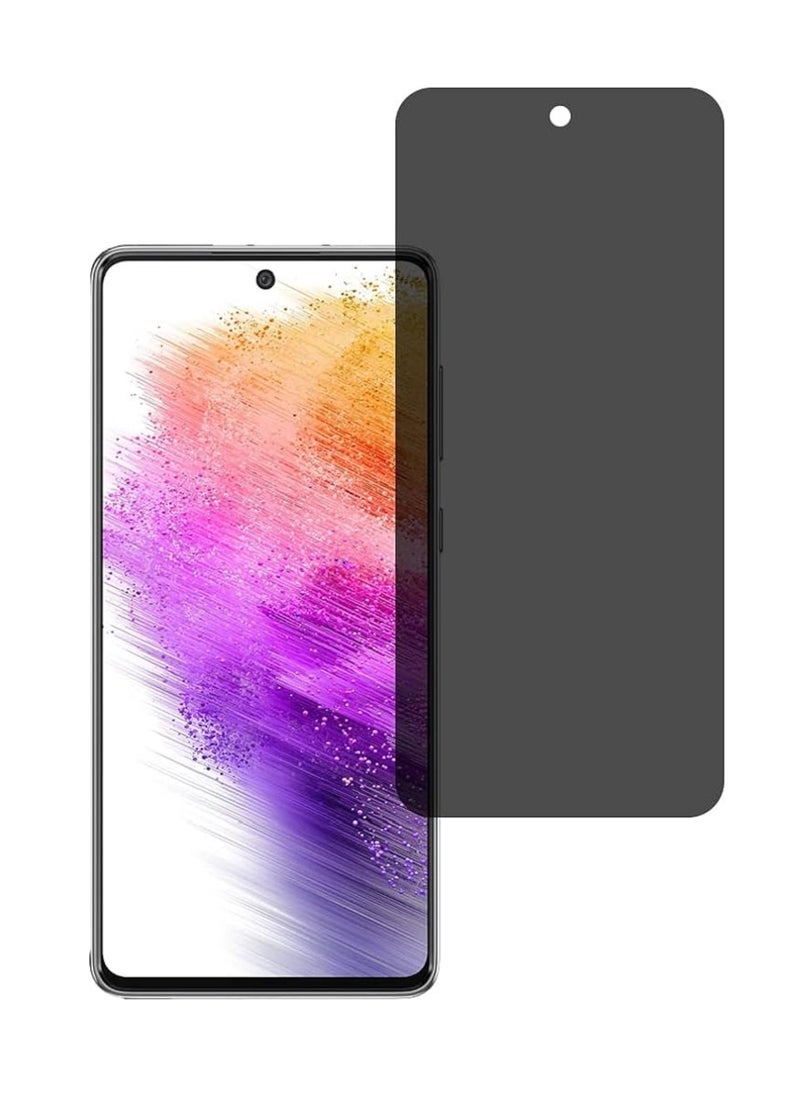 Super Tempered Glass Screen Protector Anti-Spy Privacy Designed For Samsung Galaxy A73 Full Screen Coverage And Bubble Free - Image 1