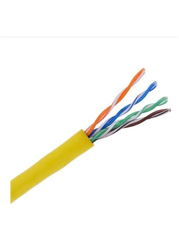 Generic Network Cable 305m Cat5 UTP Yellow  - Image 2