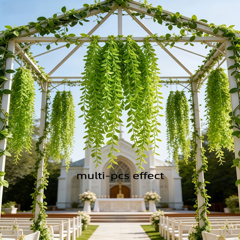 Exquisite Artificial Rattan Vines For Indoor And Outdoor Home Decor Front Door Hanging Walls Windows Porches Garden Decoration - Image 3