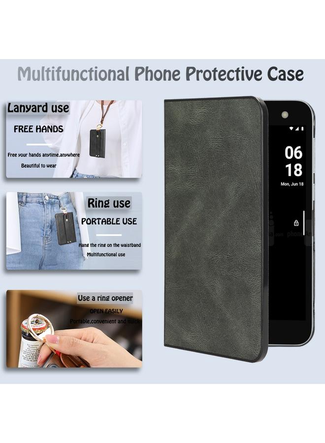 erorex Case For Microsoft Surface Duo Wristband Leather Back Phone Case - Image 5