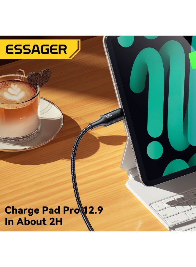 Essager Type C to Type C Cable 100W PD Fast Charging  For iPhone MacBook iPad Xiaomi Realme POCO - Image 4