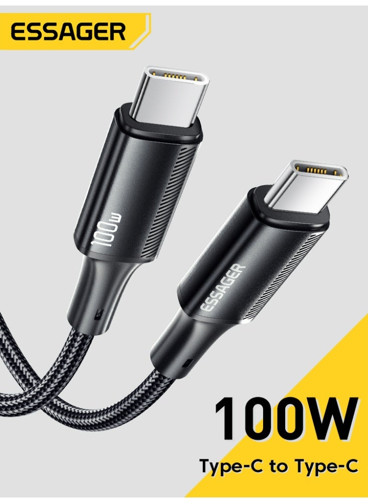 Essager Type C to Type C Cable 100W PD Fast Charging  For iPhone MacBook iPad Xiaomi Realme POCO - Image 1