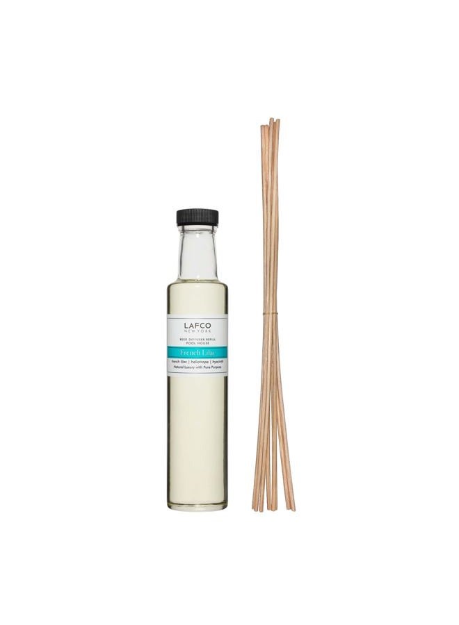 Lafco New York Reed Diffuser Refill, French Lilac - 8.4 oz - Up to 4-Month Fragrance Life - Includes Natural Wood Reeds - Free of Dyes & Propellants - Made in The USA - Image 1