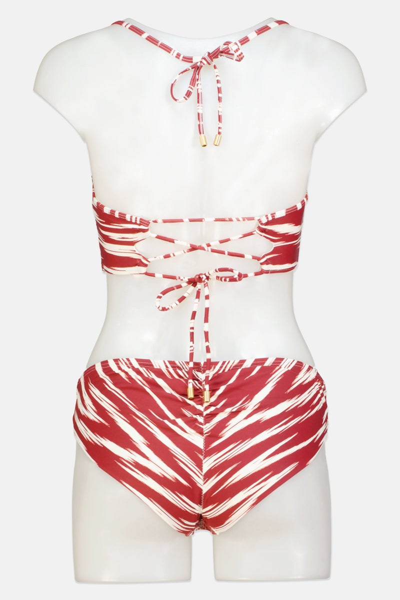 VINCE CAMUTO Women 2 Pieces Stripe Bikini Set, Multicolor - Image 2