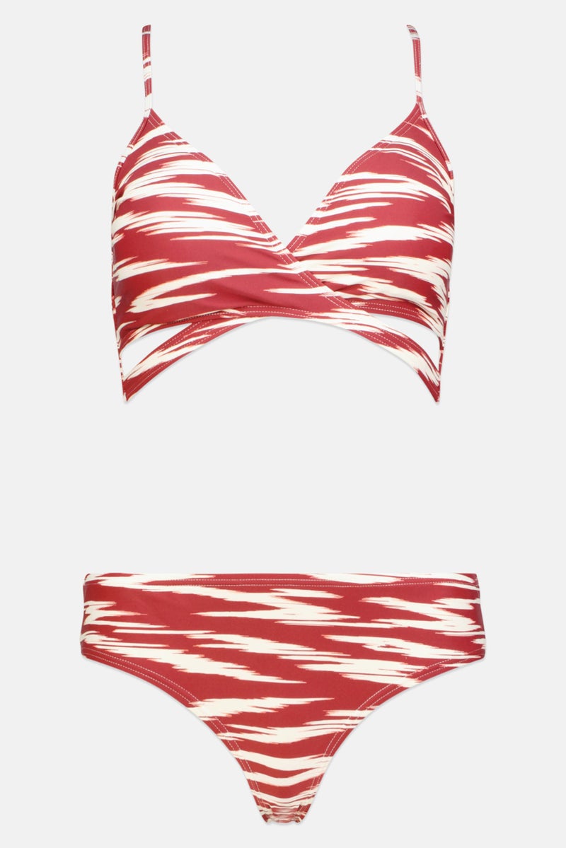 VINCE CAMUTO Women 2 Pieces Stripe Bikini Set, Multicolor - Image 1