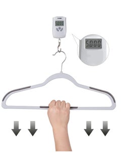 Red Dot Gift 50 Pieces Plastic Coat Hangers, Heavy Duty Durable And Non-Slip,Premium Quality Plastic Suits Hangers, 0.5 cm Thickness Space Saving, 360º Swivel Hooks, 45 cm Wide  - Image 4