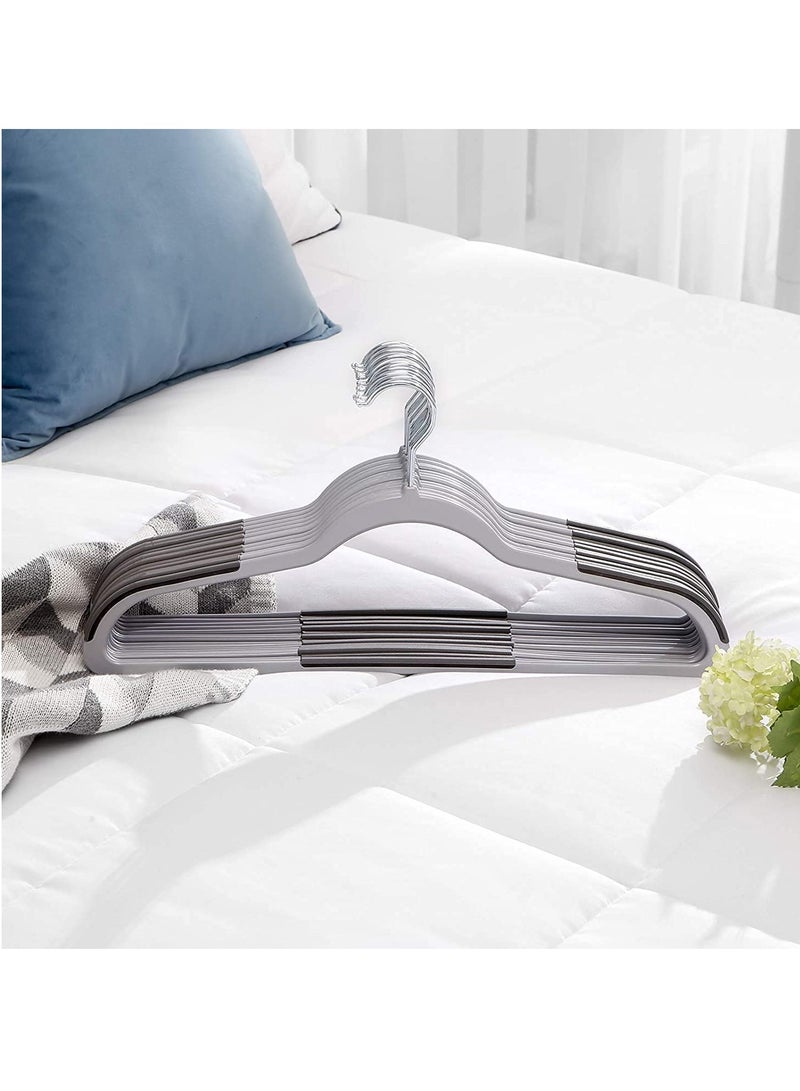 Red Dot Gift 50 Pieces Plastic Coat Hangers, Heavy Duty Durable And Non-Slip,Premium Quality Plastic Suits Hangers, 0.5 cm Thickness Space Saving, 360º Swivel Hooks, 45 cm Wide - Image 5