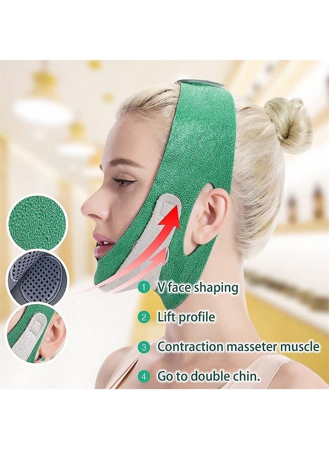 LOCANS Face slimming Mask for Face Lifting Belt v shape Face Slimming Belt for Women Anti Double Chin Belts bandage Skin Care Ultra-thin Strap Band Anti Wrinkle Mask for Women (Pack of 1) - Image 2