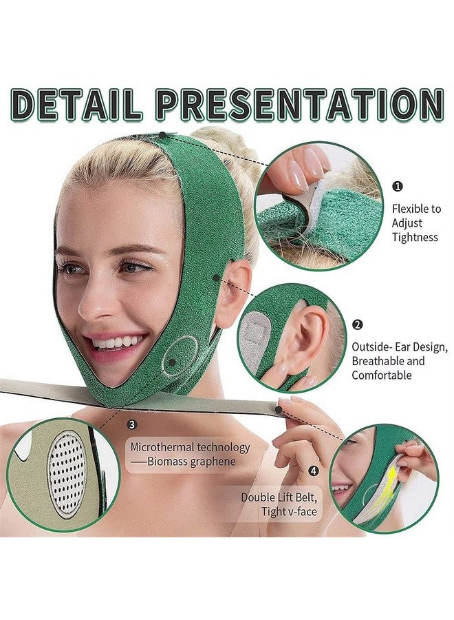 LOCANS Face slimming Mask for Face Lifting Belt v shape Face Slimming Belt for Women Anti Double Chin Belts bandage Skin Care Ultra-thin Strap Band Anti Wrinkle Mask for Women (Pack of 1) - Image 3