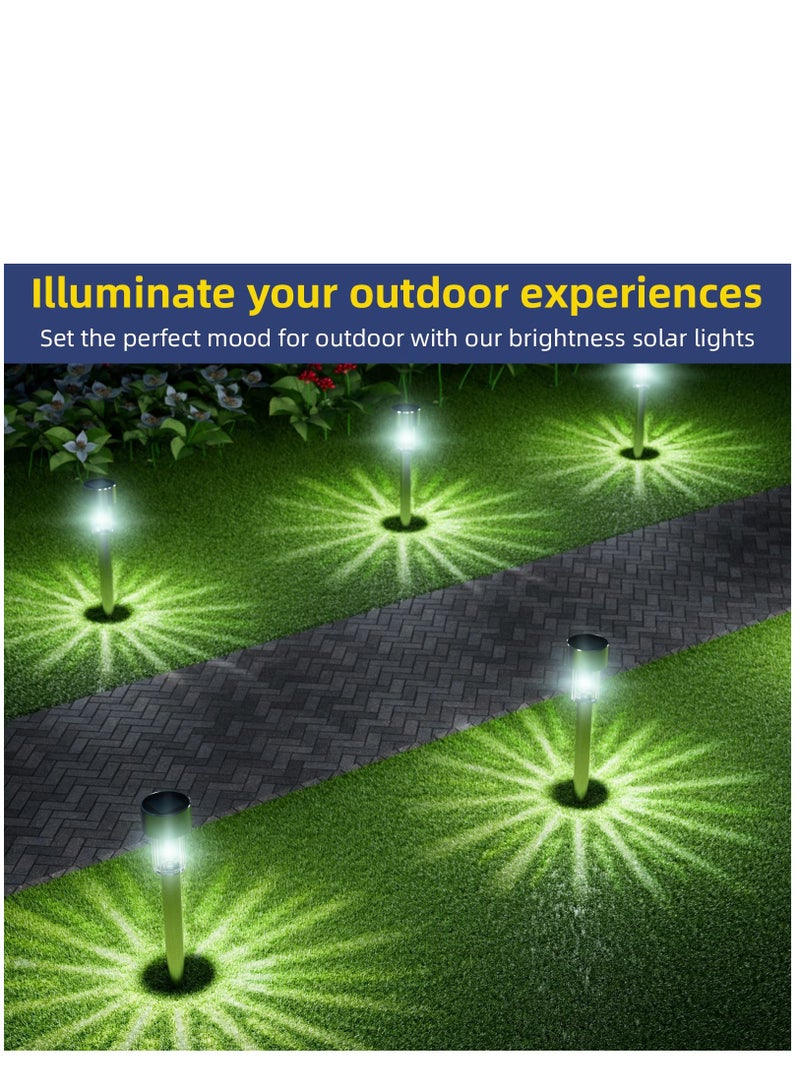 KASTWAVE Solar Outdoor LightsWaterproof Outdoor Lights, Solar Garden Lights, Solar Powered Landscape Lighting for Pathway, Patio, Yard, Lawn, Walkway, Deck and Driveway  - Image 5