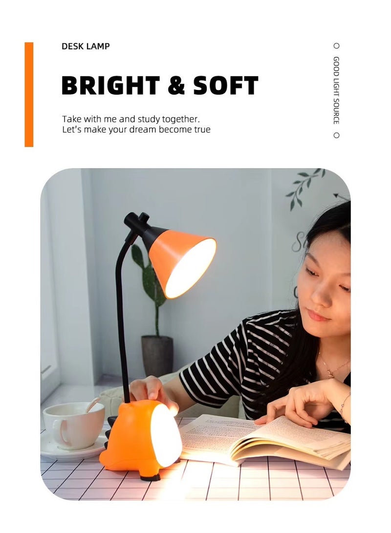 مصباح مكتب ديناصور LED قابل للشحن – إضاءة للمذاكرة وناموسية الأطفال بثلاث درجات سطوع - Image 5