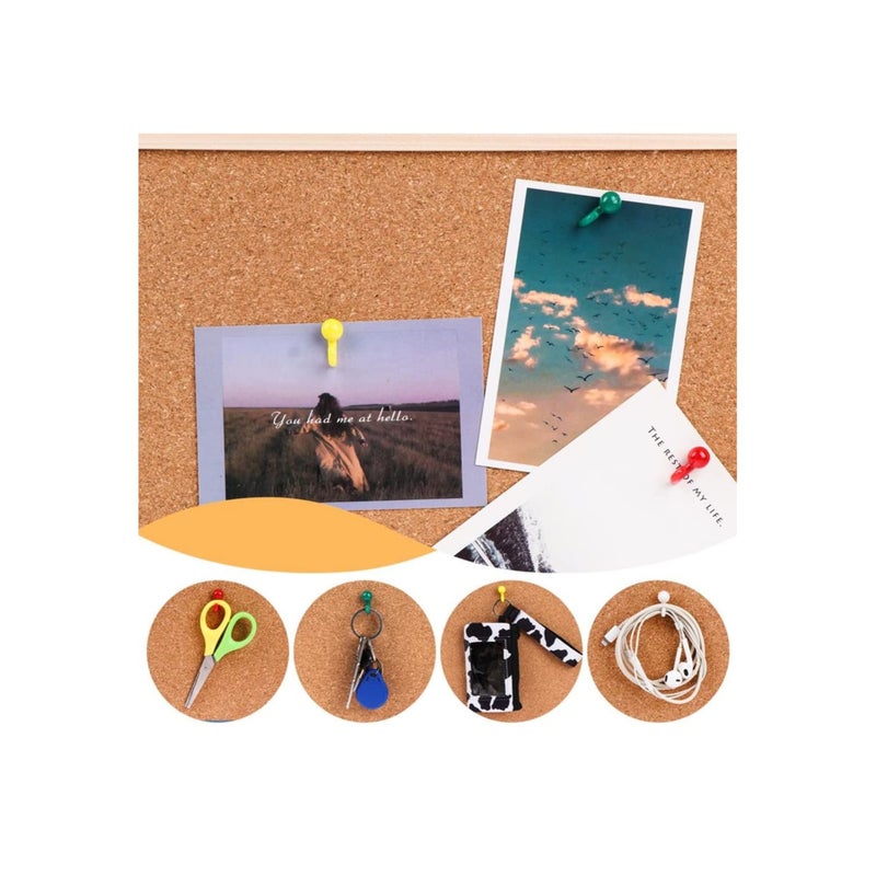 Zikra Colored Push Pin, Plastic Colored Push Pin Hooks Wall Hooks Mixed Color Thumb Nail For Cork Board Map Photo Calendar, Home Office School Supplies (50Pcs) - Image 5