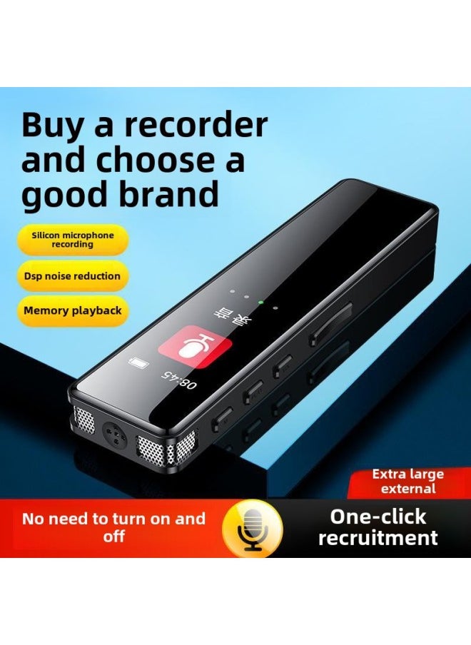Intelligent Recording Pen Portable Lawyer Student Class Professional HD Noise Reduction Ultra-long Standby Large Capacity Machine-Body Color:A5 Metal Version [1536k Hd Version + Timing + Voice Control Recording]-Memory Capacity:4gb (can Save Recording For About 18 Hours)