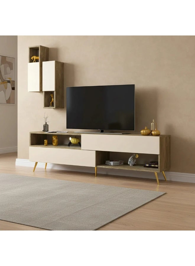 ستايلش هوم طاولة تلفزيون خشبي و بيج كلاسيك - TV02 - Image 3