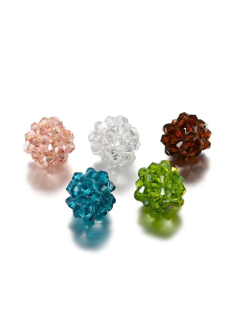 4 Pack Jewellery Cord Elastic Bracelet Rope Crystal Beading 5 x 5 x 4cm