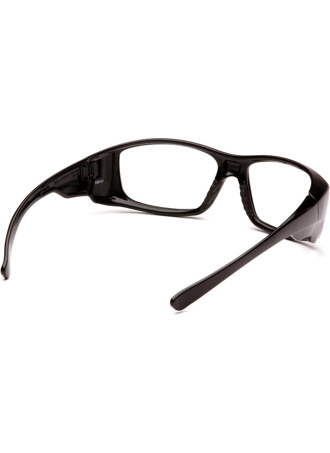Pyramex Safety Pyramex Sb7910D20 Pyramex Clear Safety Reader Glasses, Scratch-Resistant, Black Frame  - Image 4