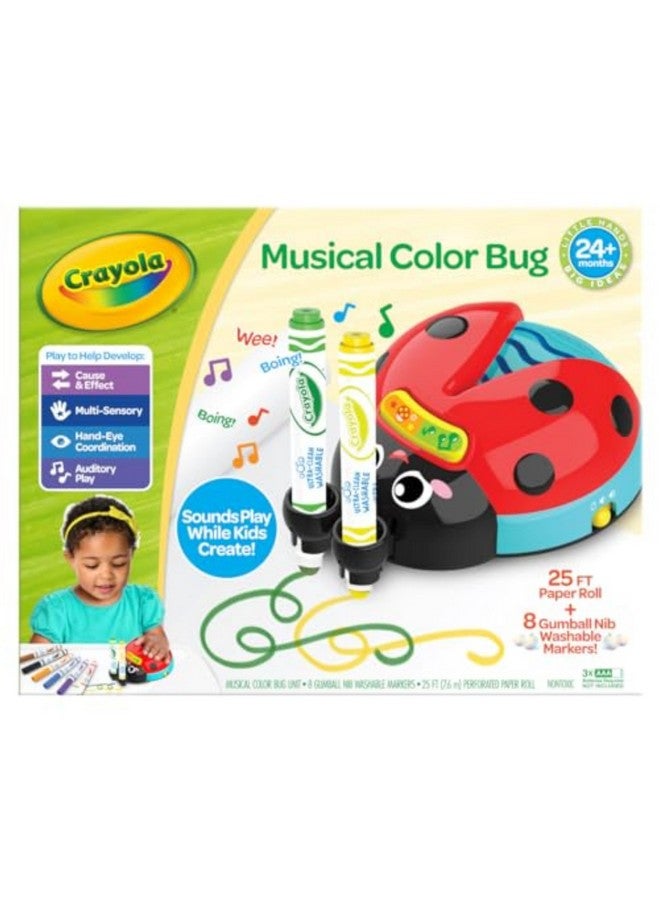 Crayola حشرة الألوان الموسيقية من كرايولا، لعبة حسية للأطفال، لعبة خنفساء للأطفال، فنون وحرف، هدايا للأطفال، أعمار 2، 3، 4 - Image 2